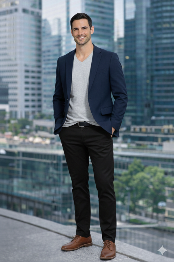 1770011639592 JCH POLO PIMA CUELLO V - GRIS MELANGE