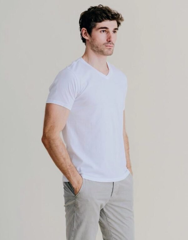 JCH POLO PIMA CUELLO V - BLANCO ÓPTICO