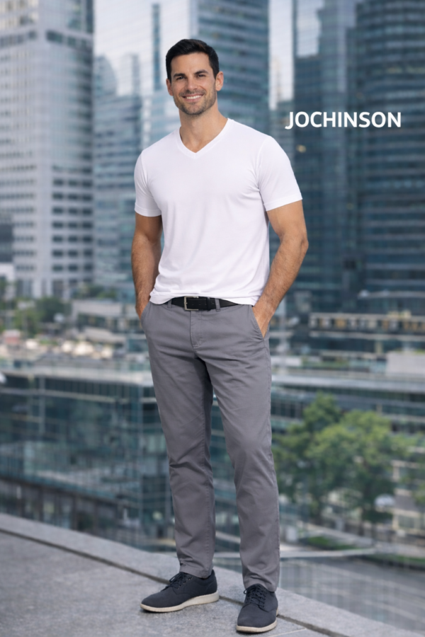 JCH POLO PIMA CUELLO V - BLANCO ÓPTICO