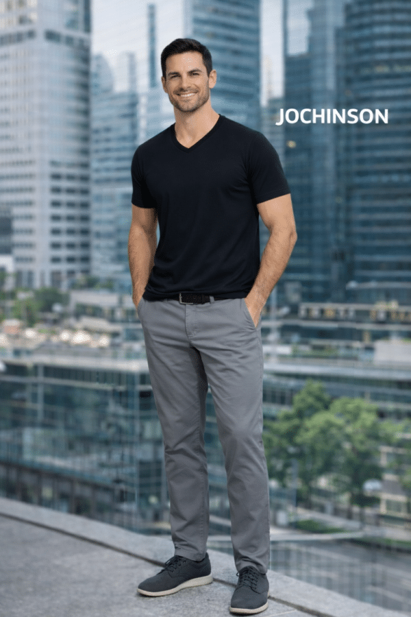 JCH POLO PIMA CUELLO V - NEGRO ABSOLUTO